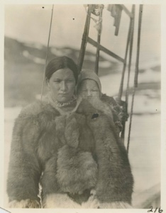 Image of Ah-nee and baby (Ane and Ole Petersen)